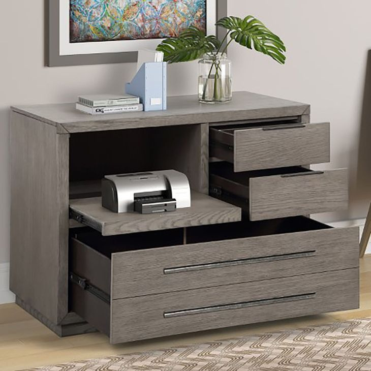 Pure Modern Soft Moonstone Functional File Cabinet