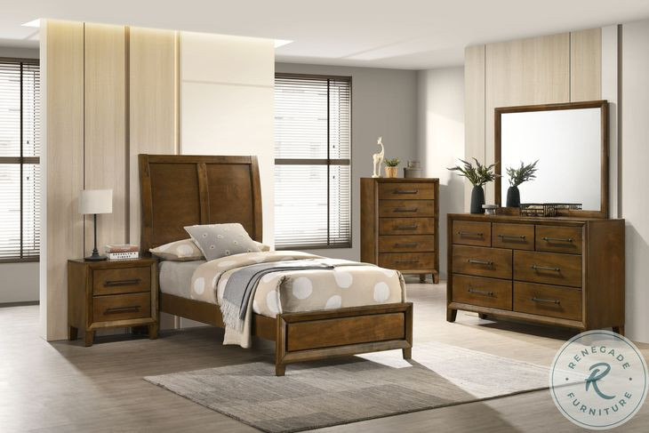 Ballard Walnut Brown Youth Bedroom Set