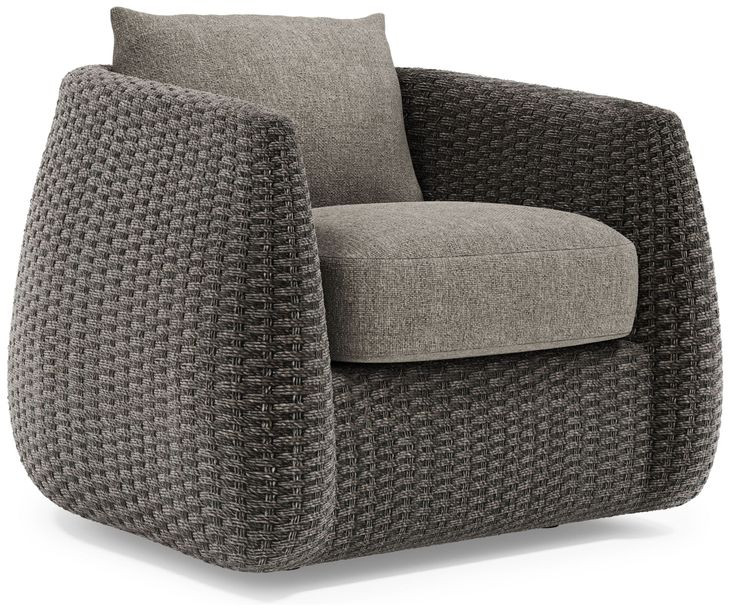 Sarene Gray Upholstered Outdoor Accent Chair