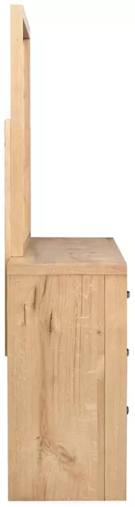 Laramie Honey Wheat 6 Drawer Dresser with Rectangular Mirror