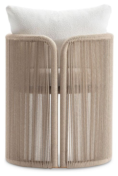 Trellis Brown and Beige Outdoor Dining Room Set