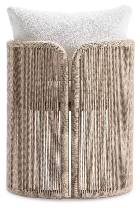 Trellis Brown and Beige Outdoor Dining Room Set