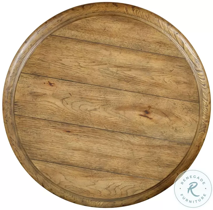 Sanctuary Antiqued Black And Coffee Round Accent Table