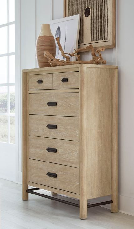 Sunset Cove Sanibel Brown 5 Drawer Chest