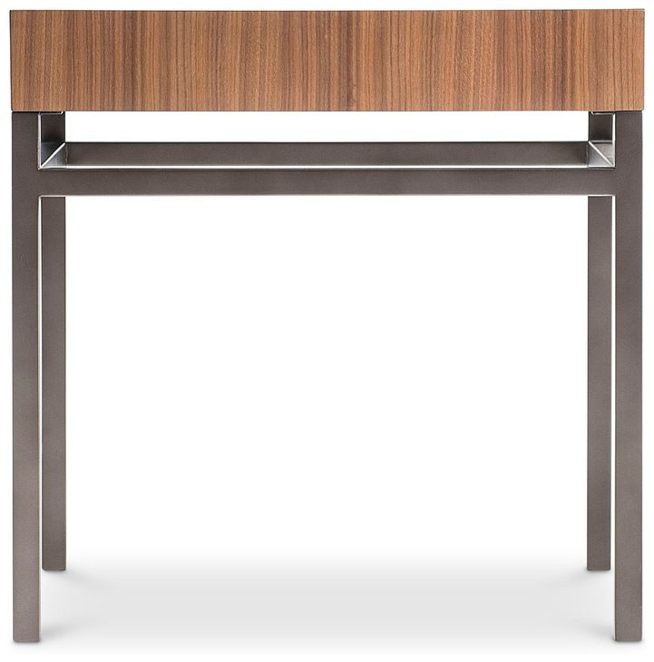 Collins Nocino and Black Oxide Square Side Table