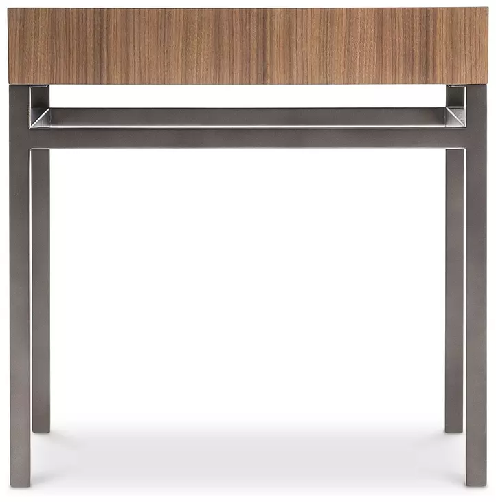 Collins Nocino and Black Oxide Square Side Table