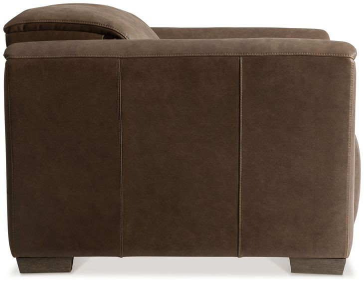 Billings Brown Leather Power Reclining Living Room Set