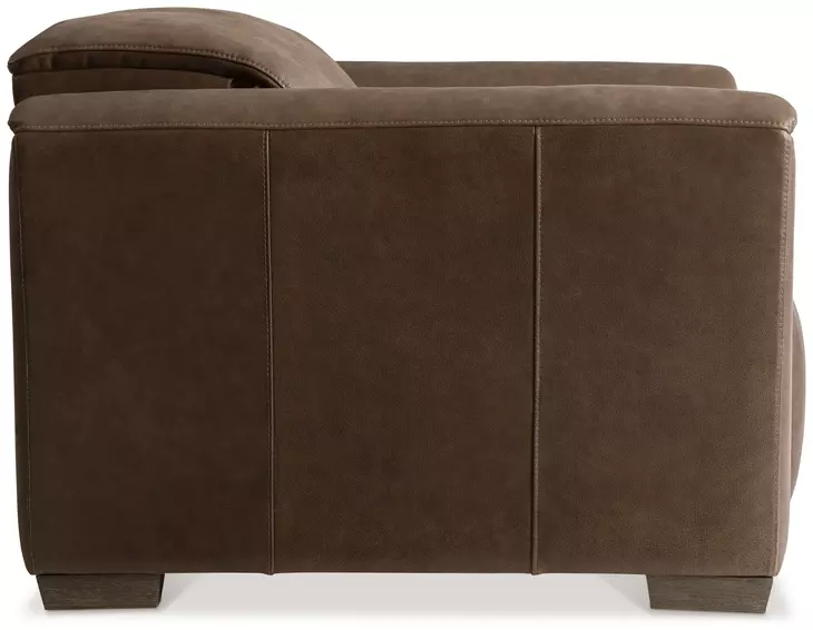 Billings Brown Leather Power Reclining Living Room Set