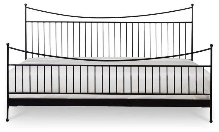 Monet Black King Metal Bed