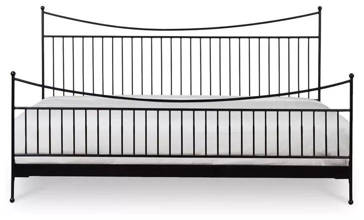 Monet Black King Metal Bed