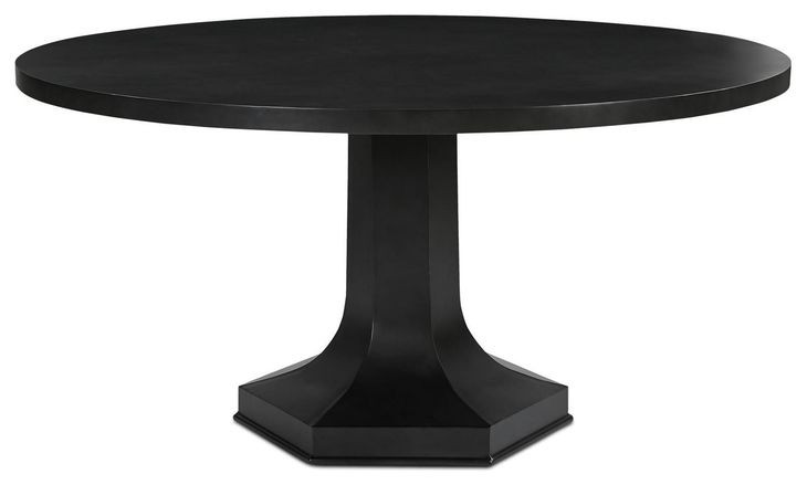 Ethan Black 60" Round Dining Table