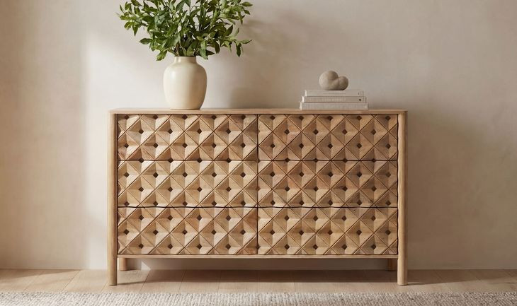 Fulton Natural 6 Drawer Dresser