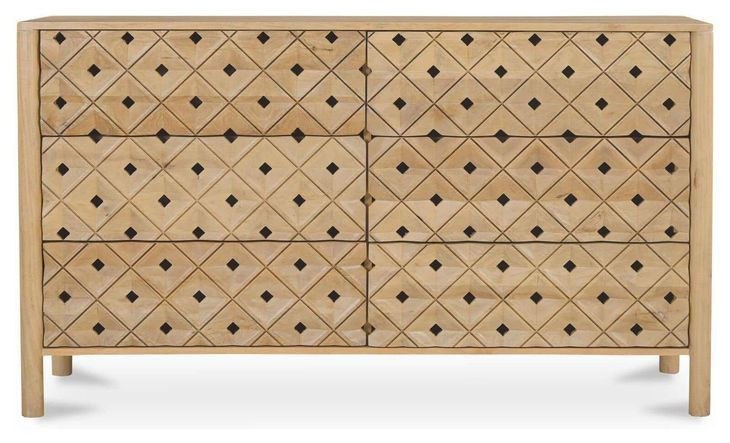 Fulton Natural 6 Drawer Dresser