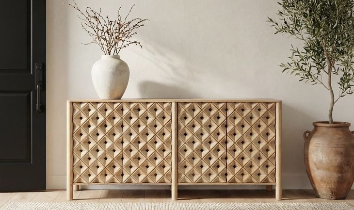 Fulton Natural 4 Door Sideboard