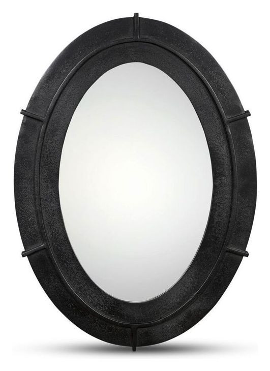 Antoni Black Oval Small Wall Mirror