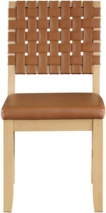 Reid Sand Vegan Leather Side Chair Set of 2
