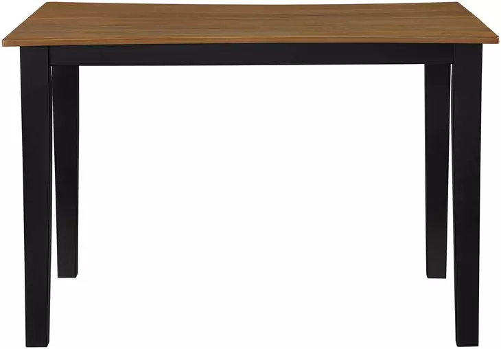 Joplin Black and Brown 54" Extendable Square Counter Height Dining Table