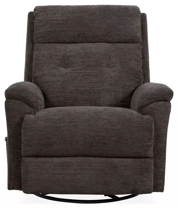 Sophisticated Steel Performance Fabric Swivel Gliding Recliner