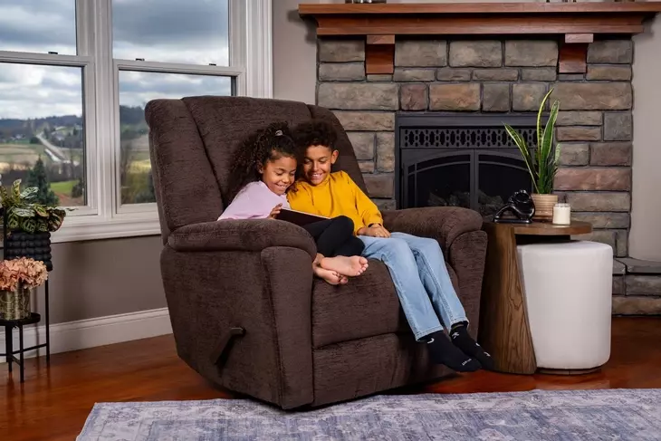 Plush Buffalo Performance Fabric Glider Recliner