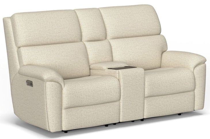 Porter Cream 74" Zero Gravity Power Reclining Loveseat with Console and USB Charging