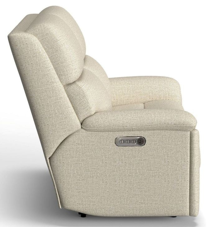 Porter Cream 62" Zero Gravity Power Reclining Loveseat with Power Lumbar and USB Charging