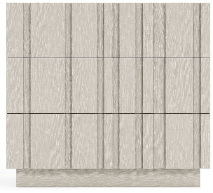 Tempo Beige 3 Drawer Nightstand with USB Charging