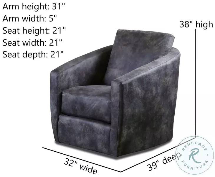 Daisey Montaqulia Smoke Swivel Glider