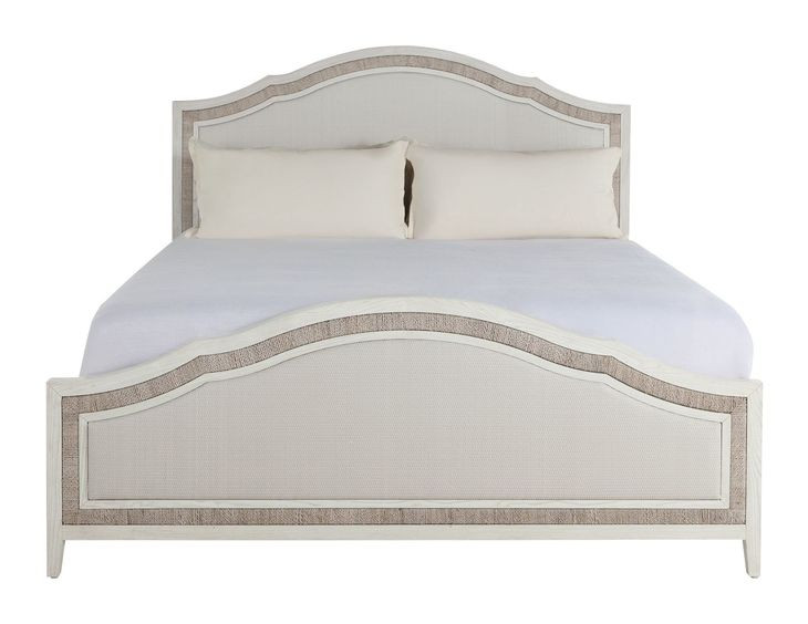 Grand Bermuda Whitewash Queen Classic Panel Bed