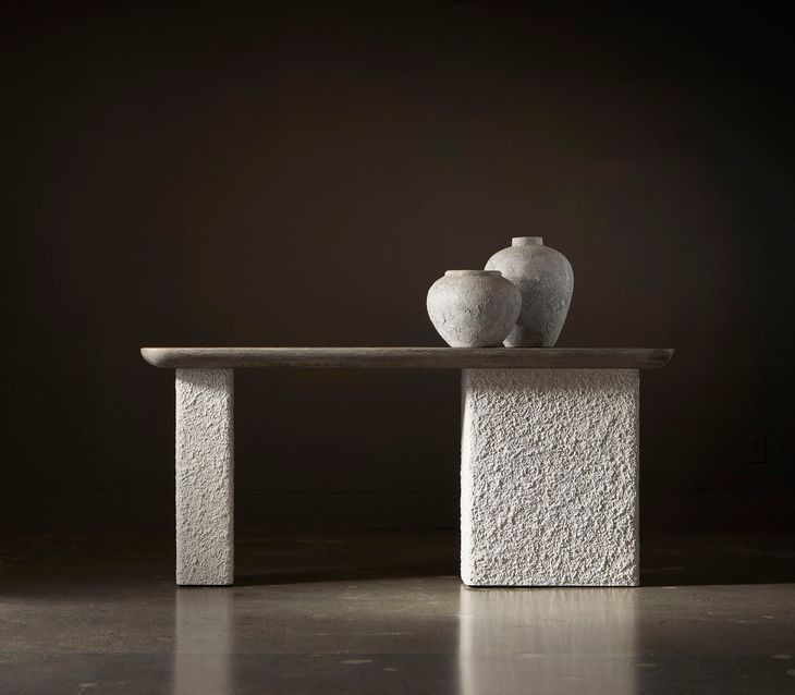 Monolith Puma and Millstone Rectangular Console Table