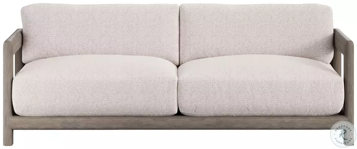 Montaigne Cream Performance Fabric 84" Outdoor Sofa