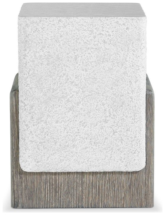 Monolith Puma and Millstone Square Faux Stone Accent Table