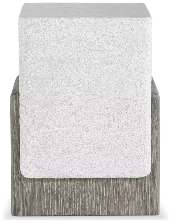 Monolith Puma and Millstone Square Faux Stone Accent Table