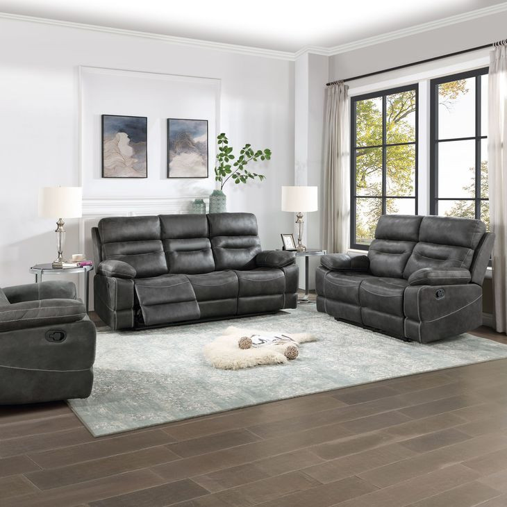 Rudger Gray 83" Manual Reclining Sofa