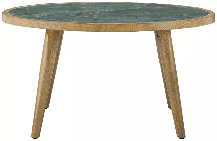 Novato Green Round Sintered Stone Cocktail Table