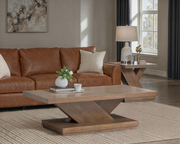 Lansbury Antique Wheat Rectangular Cocktail Table