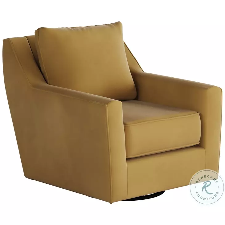 Bella Gold Harvest Recessed Arm Swivel Glider Chair