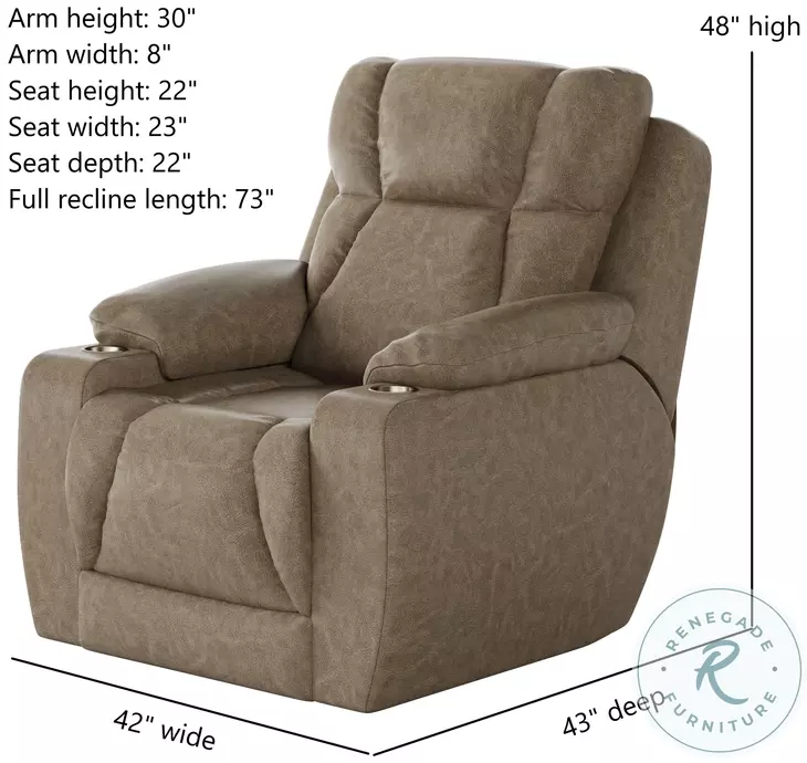 Challenger Passion Vintage Power Headrest Wall Hugger Big Mans Recliner