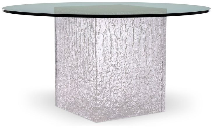 Arctic Clear Round Dining Table