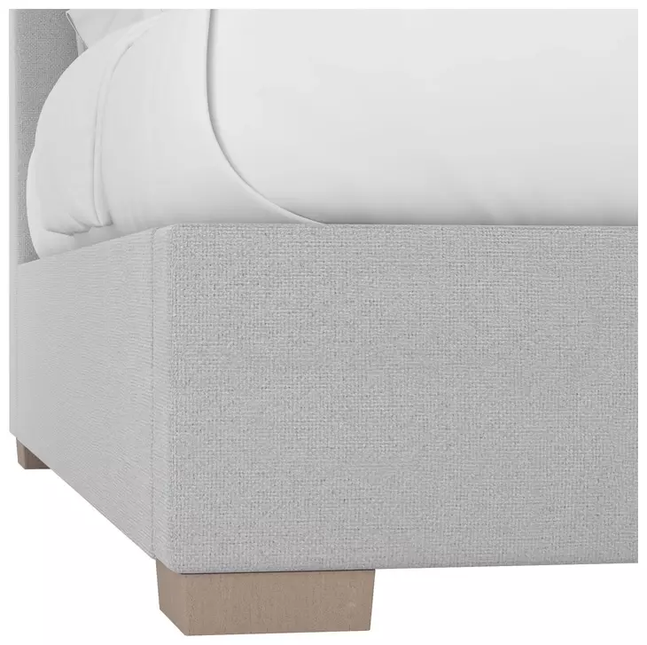 Grant Aluminum Performance Fabric King Upholstered Pillow Back Shelter Bed
