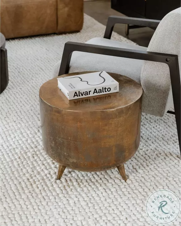 Kettel Brass Accent Table