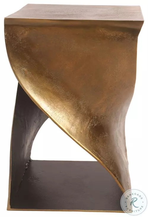Twist Antique Brass Accent Table From Home Gallery Stores | Home