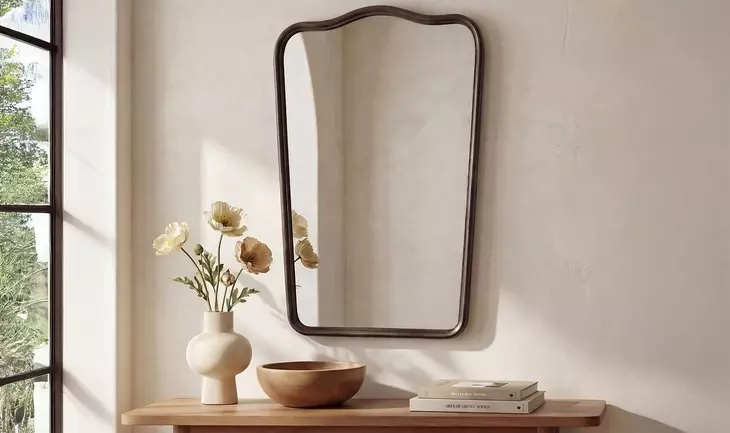 Keyes Blackened Bronze Free Form Wall Mirror