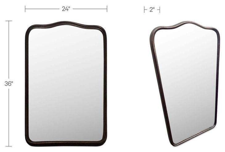 Keyes Blackened Bronze Free Form Wall Mirror