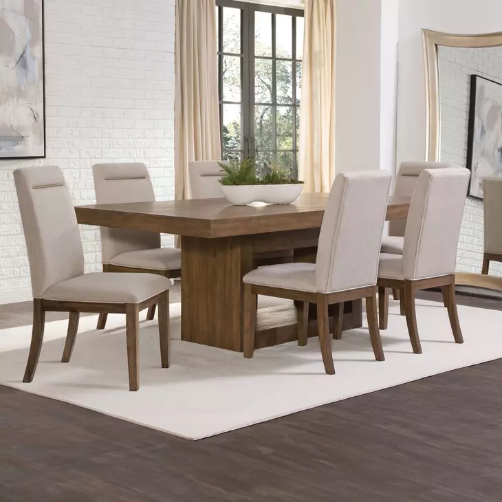 Garland Brown Upholstered Side Chair Set of 2