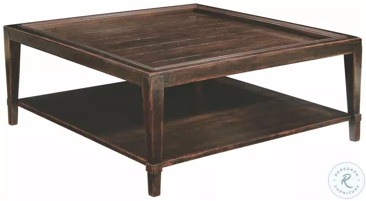 Vintage Patina Molasses Square Cocktail Table