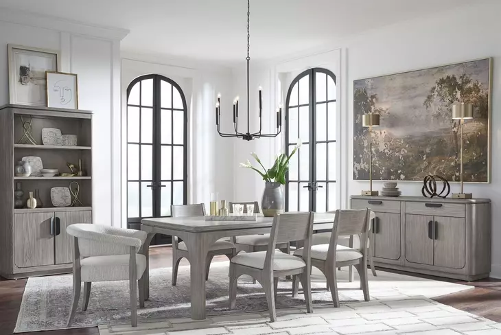 Braelyn Dorian Gray Extendable Rectangular Dining Room Set