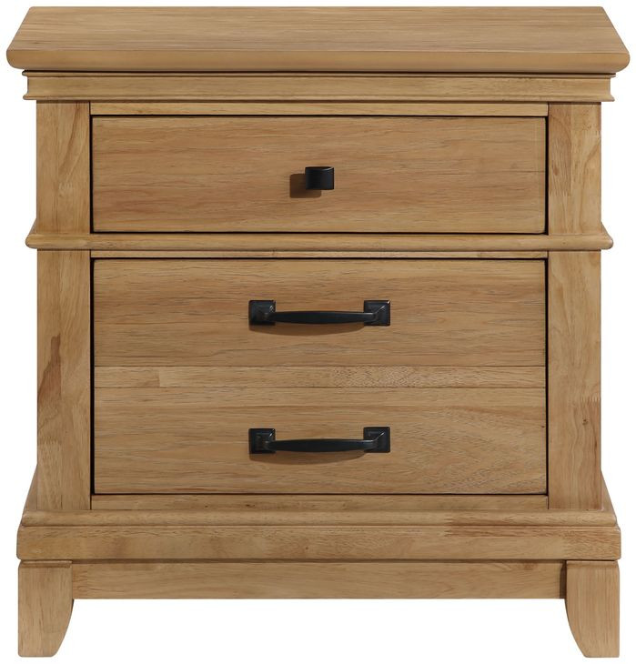 Sunstone Honey Brown 3 Drawer Nightstand