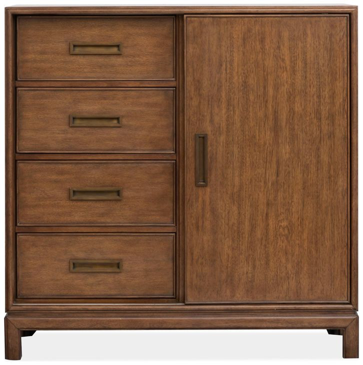 Ridgefield Russet 4 Drawer Door Chest