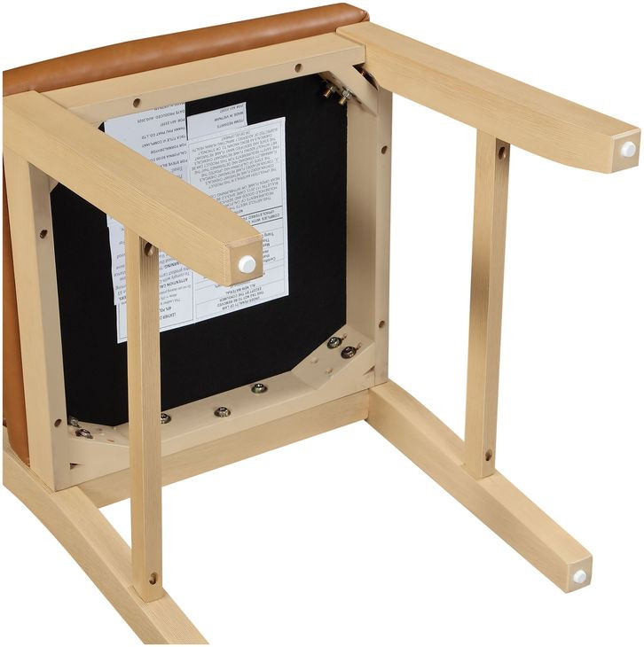 Reid Sand Vegan Leather Side Chair Set of 2