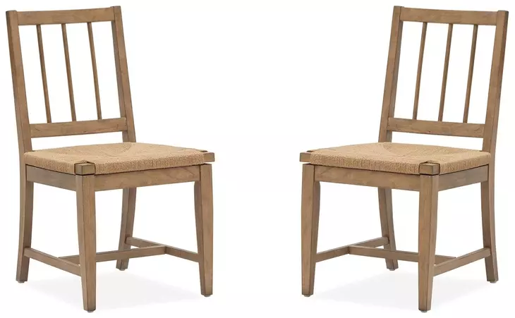 Fernholt Brown Upholstered Side Chair Set of 2